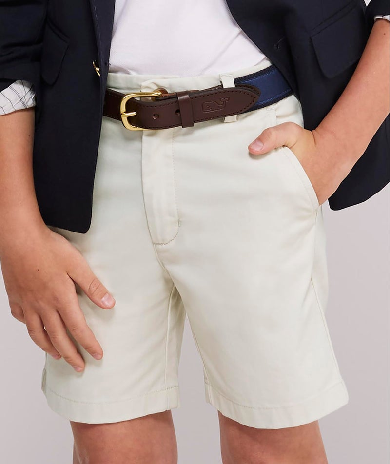 vineyard vines Boys' Breaker Shorts, Stone, 14 - Image 5